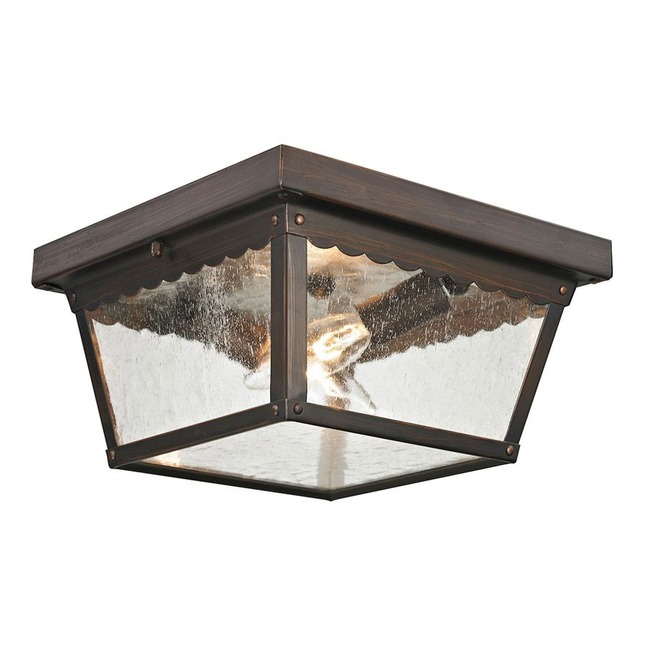 Springfield Large Outdoor Ceiling Flush Mount by Elk Home