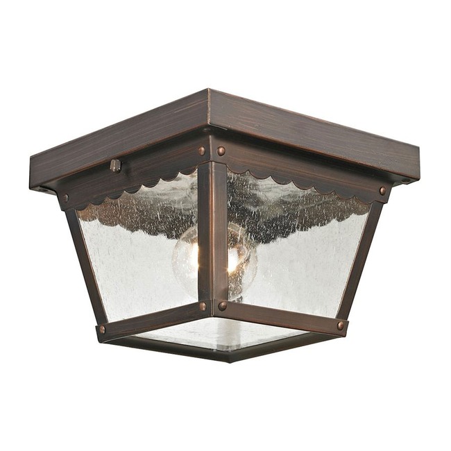 Springfield Small Outdoor Ceiling Flush Mount by Elk Home