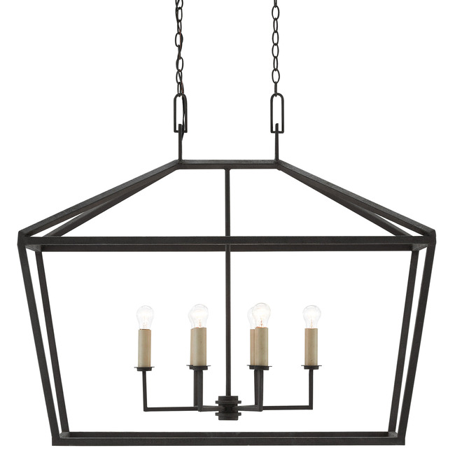 Denison Lantern Linear Pendant by Currey and Company