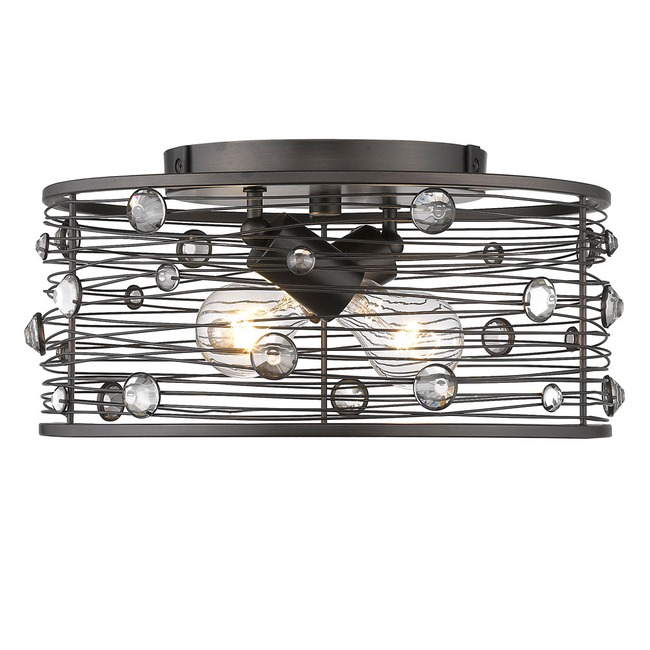 Bijoux Flush Mount Ceiling Light by Golden Lighting