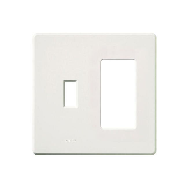 Fassada 2 Gang Combo Traditional / Designer Wall Plate  by Lutron