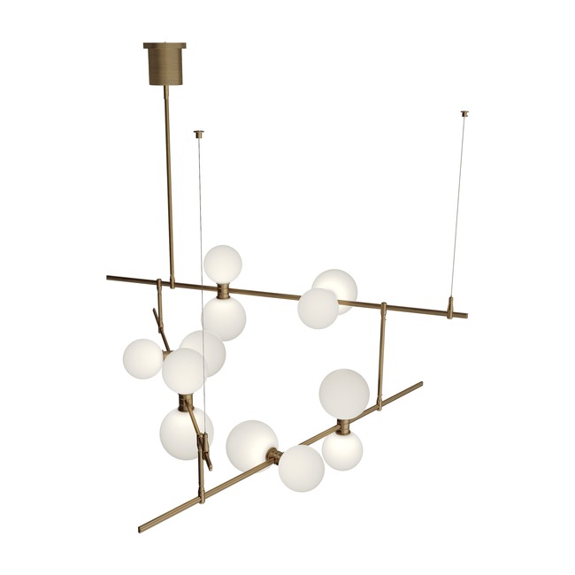 ModernRail Orb Chandelier 2 by Visual Comfort Modern