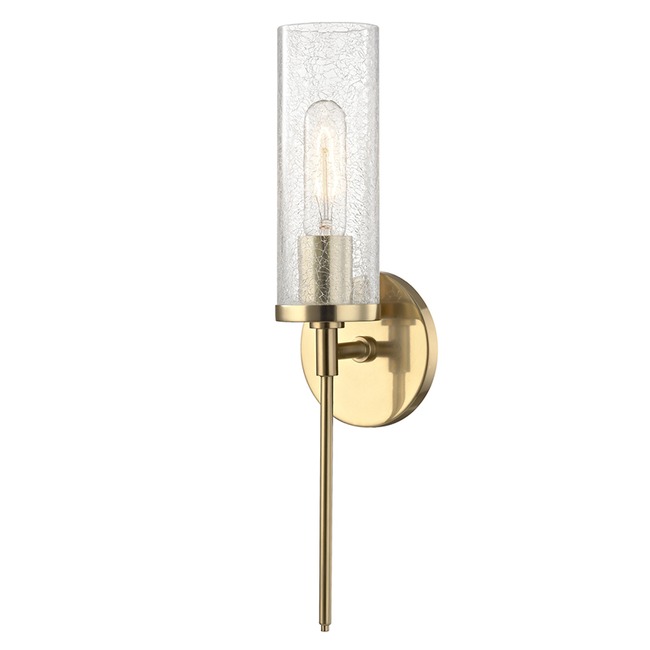 Olivia Clear Crackle Wall Sconce by Mitzi