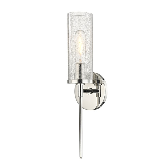 Olivia Clear Crackle Wall Sconce by Mitzi