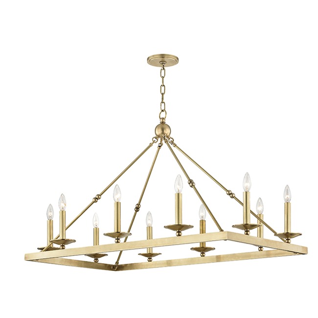 Allendale Rectangular Chandelier by Hudson Valley Lighting