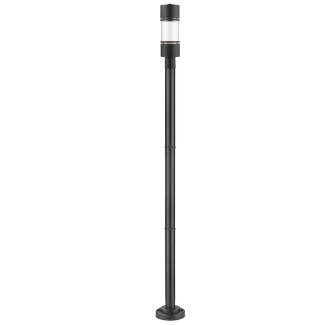 Luminata Post Light with Round Post/Stepped Base by Z-Lite