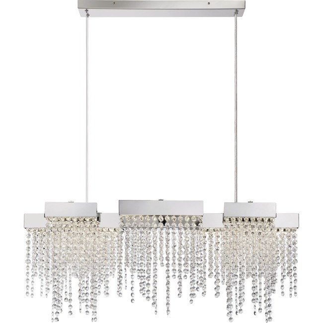 Crystal Falls Chandelier by Quoizel