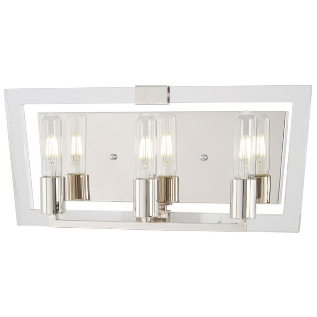 Crystal Chrome Bathroom Vanity Light by George Kovacs