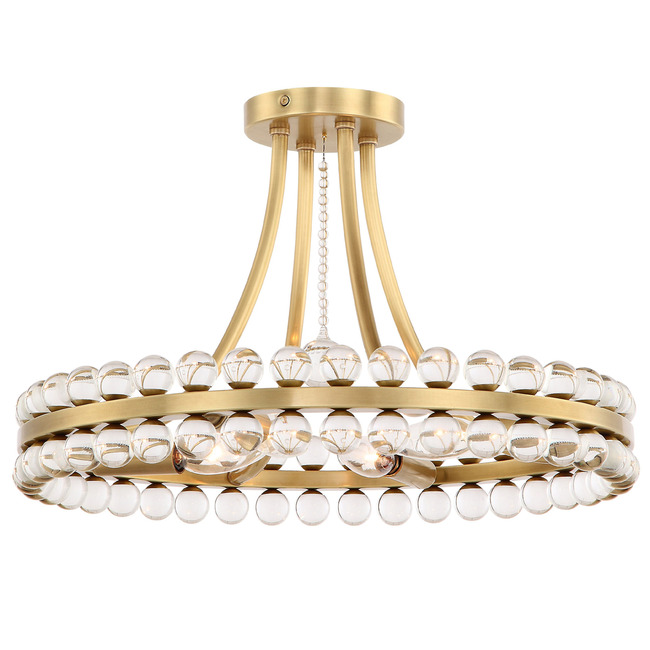 Clover Semi Flush Ceiling Light by Crystorama