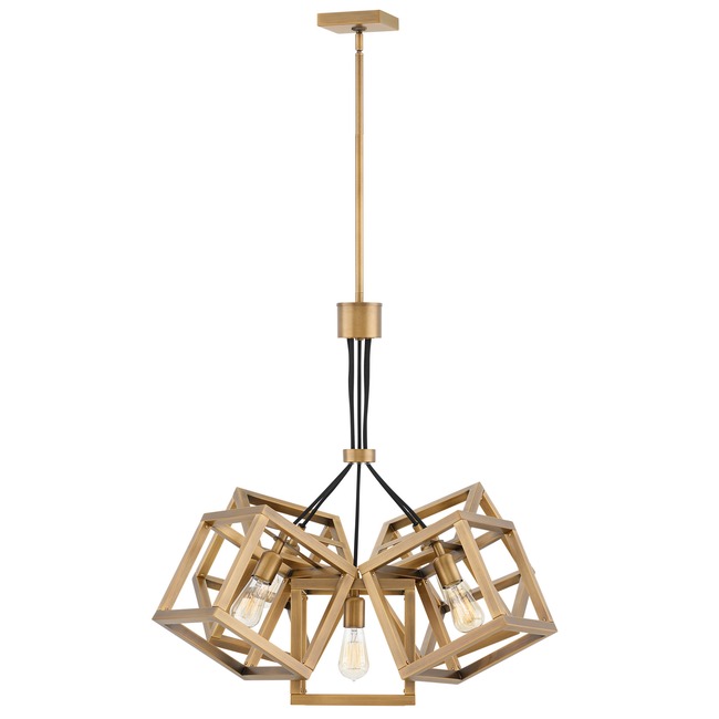 Ensemble Square Shade Chandelier by Fredrick Ramond