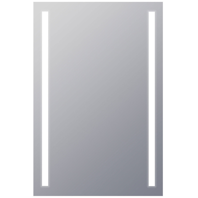 Fusion Rectangle Lighted Mirror by Electric Mirror