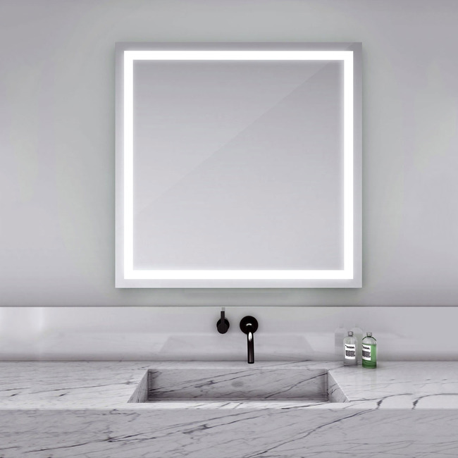 Integrity Square Lighted Mirror by Electric Mirror