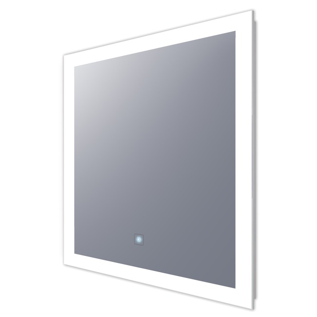 Silhouette Square Lighted Mirror by Electric Mirror