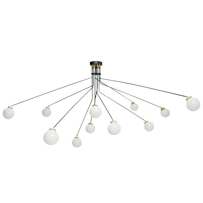 Array Large Opal Pendant by CTO Lighting