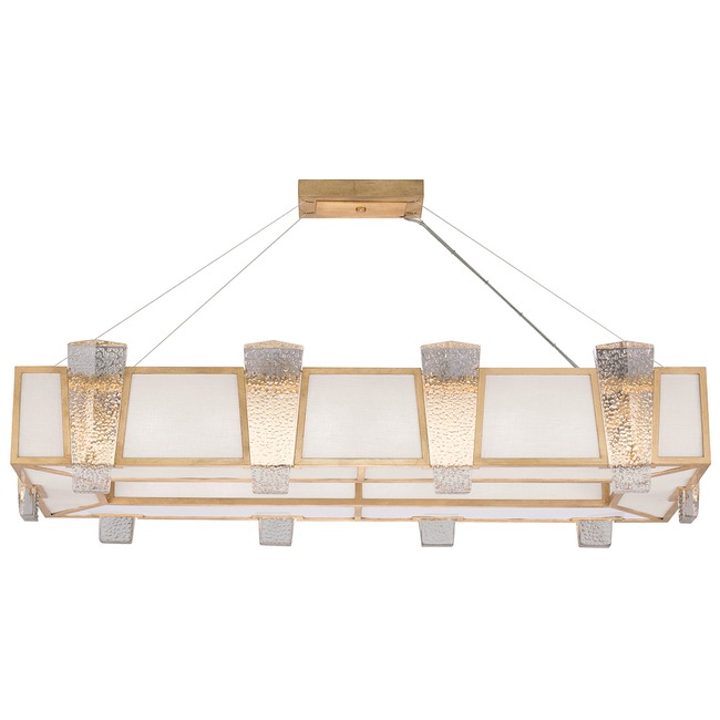 Crownstone Rectangular Pendant by Fine Art Handcrafted Lighting