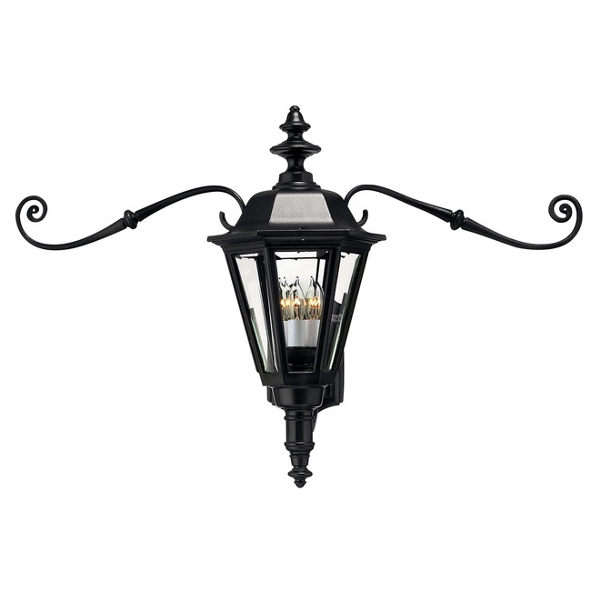 Manor House Scroll Backplate Outdoor Wall Light by Hinkley Lighting