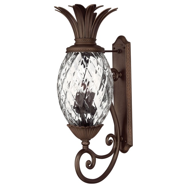 Pineapple Outdoor Scroll Wall Light Clear Optic by Hinkley Lighting