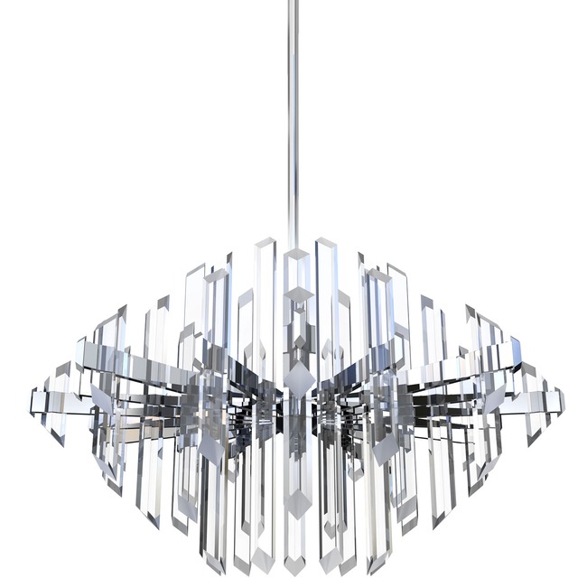 Facets Round Chandelier by Blackjack Lighting