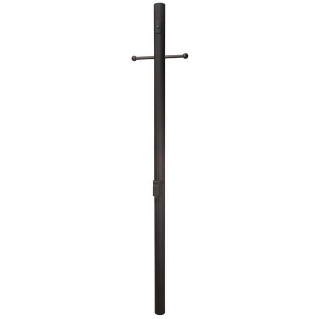 Direct Burial Fluted Post w/Photocell and Outlet - 7Ft by Craftmade