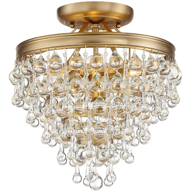 Calypso Semi Flush Ceiling Light by Crystorama