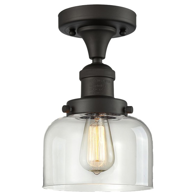 Large Bell Semi Flush Ceiling Light by Innovations Lighting