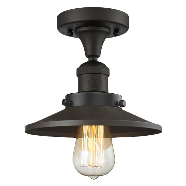 Railroad Semi Flush Ceiling Light by Innovations Lighting