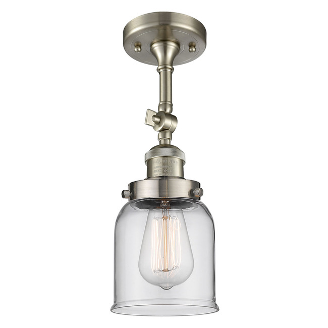 Small Bell Adjustable Semi Flush Ceiling Light by Innovations Lighting