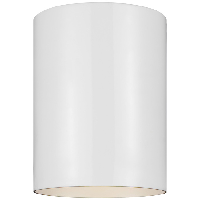 Cylinder Outdoor Ceiling Light by Visual Comfort Studio