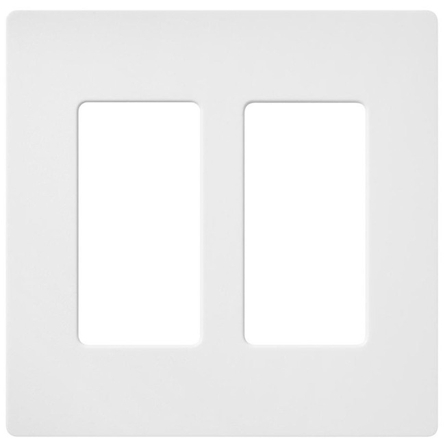 Claro Designer Style 2 Gang Wall Plate by Lutron