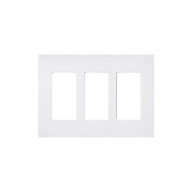 Claro Designer Style 3 Gang Wall Plate by Lutron
