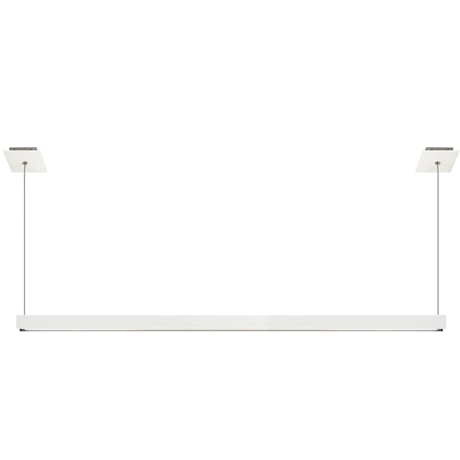 Glide Glass Up/Down Warm Dim End Feed with Two Canopies by PureEdge Lighting