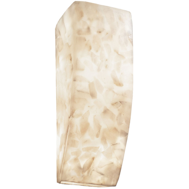 Alabaster Rocks Rectangle Wall Light by Justice Design