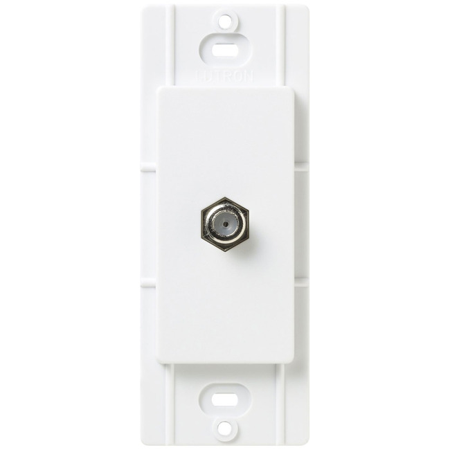 Claro Cable TV Jack by Lutron