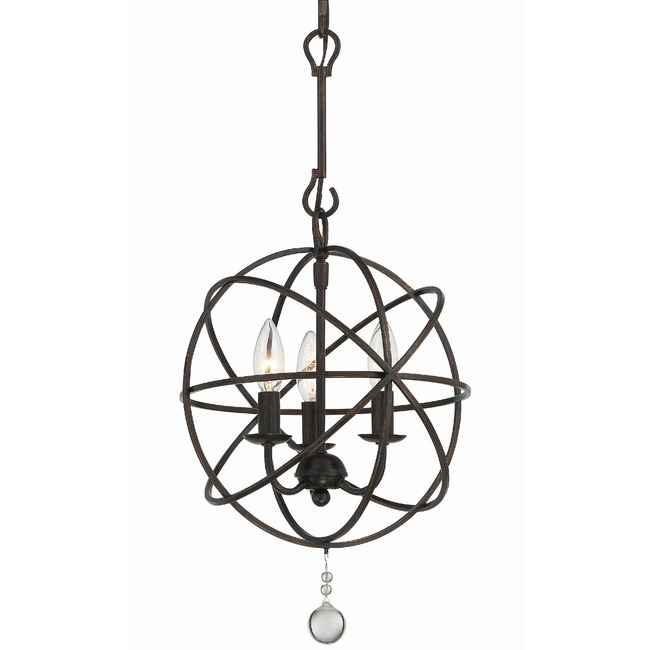 Solaris 5 Ring Chandelier by Crystorama