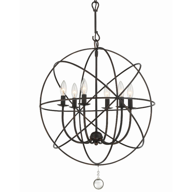 Solaris 5 Ring Chandelier by Crystorama