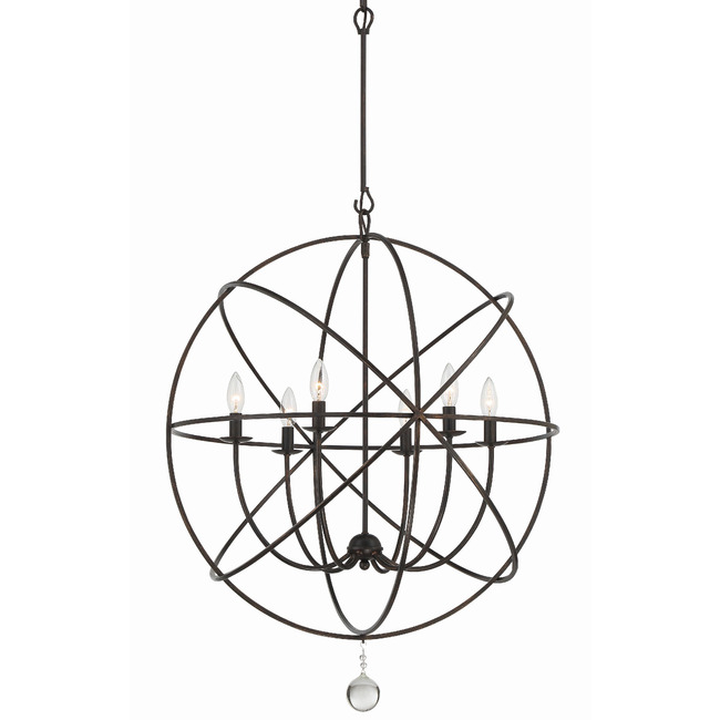 Solaris 5 Ring Chandelier by Crystorama