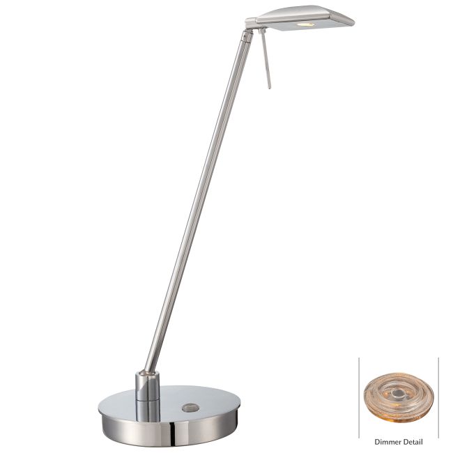 Georges Reading Room LED Square Head Desk Lamp by George Kovacs