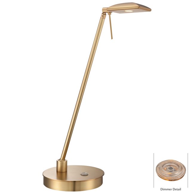 Georges Reading Room LED Square Head Desk Lamp by George Kovacs