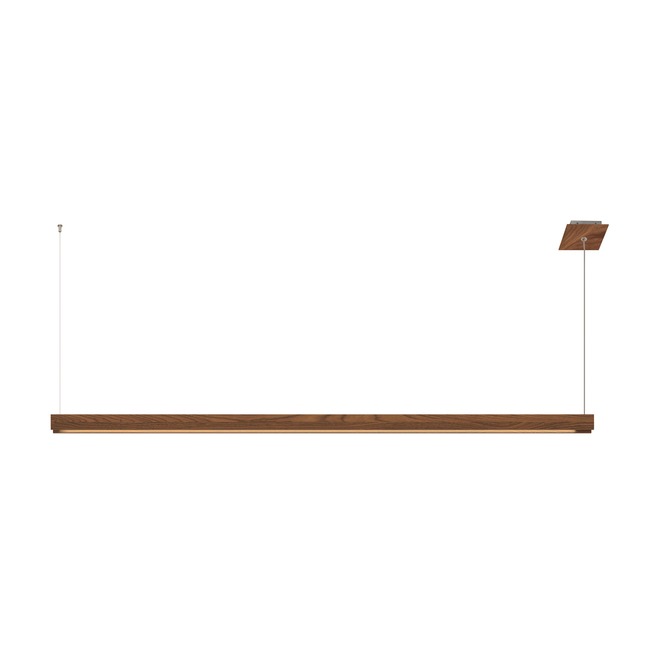 Glide Wood Warm Dim Downlight Suspension w/ End Feed Power by PureEdge Lighting