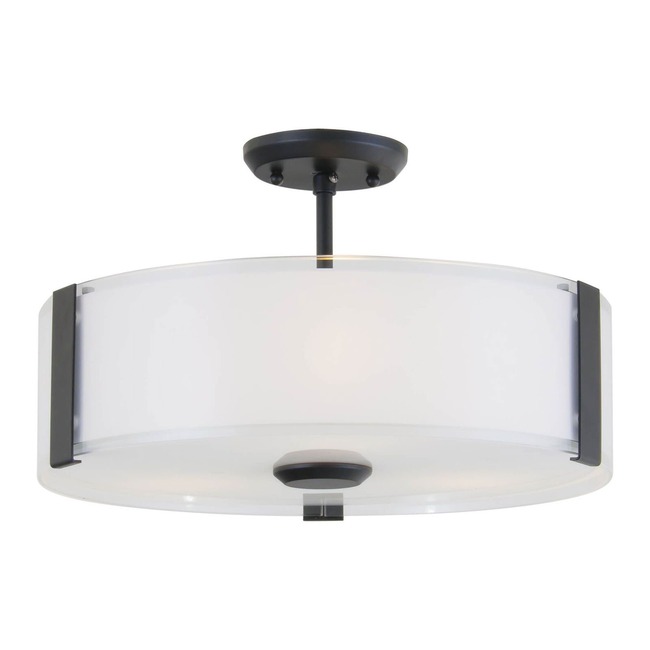 Zurich Semi Flush Ceiling Light by DVI Lighting