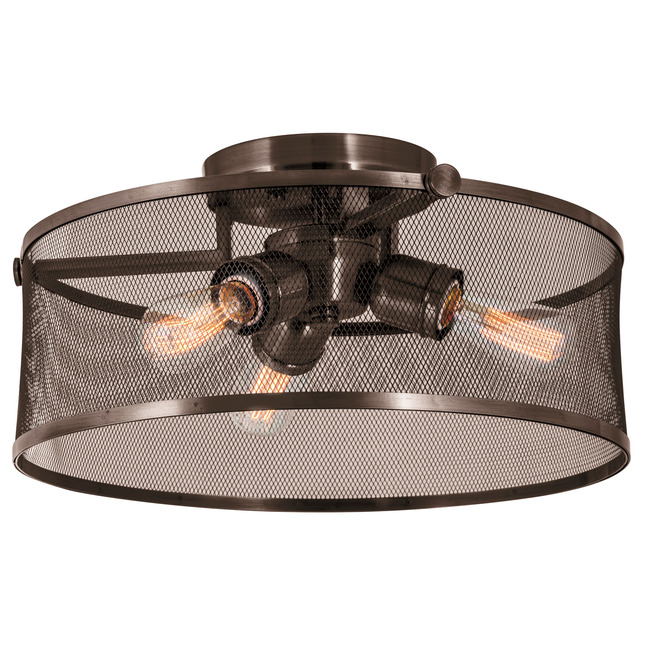 Gastown Semi Flush Ceiling Light by DVI Lighting