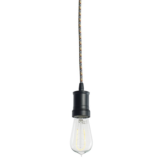 Mini Pendant with ST18 Med Base Curved Filament Bulb by Bulbrite