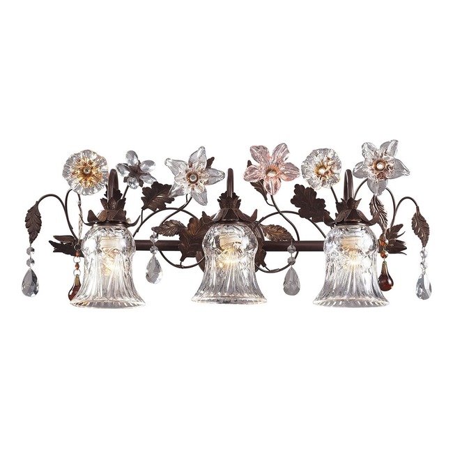 Cristallo Fiore Bathroom Vanity Light by Elk Home