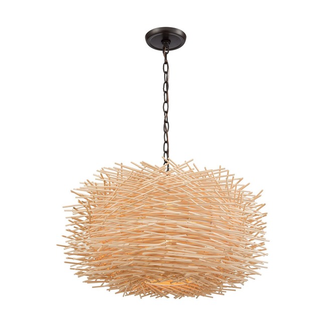 Bamboo Nest Pendant by Elk Home