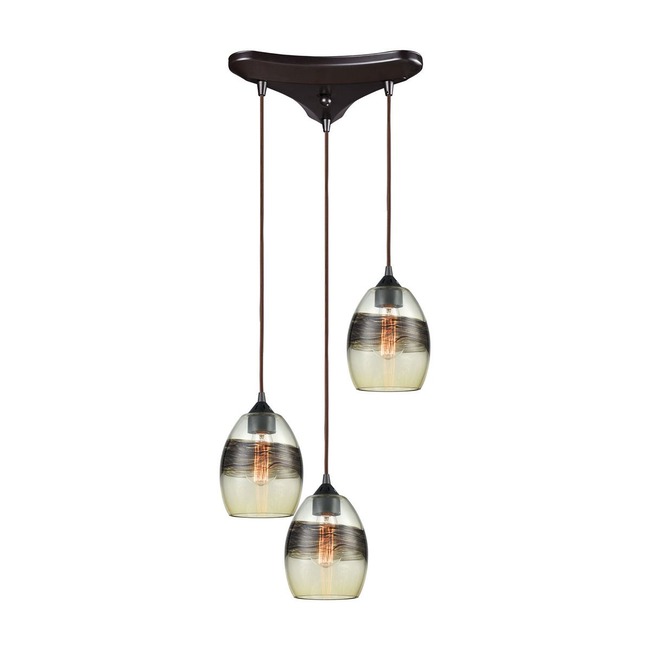 Whisp Triangle Pendant by Elk Home