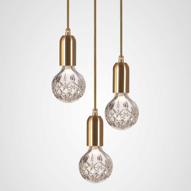 Crystal Bulb Multi-Light Pendant by Lee Broom