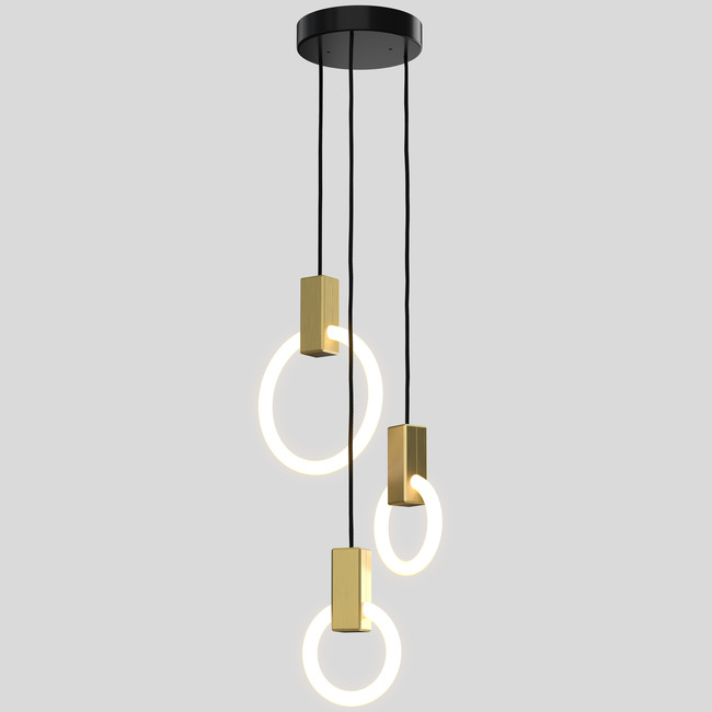 Halo Round Multi Light Pendant by Matthew McCormick