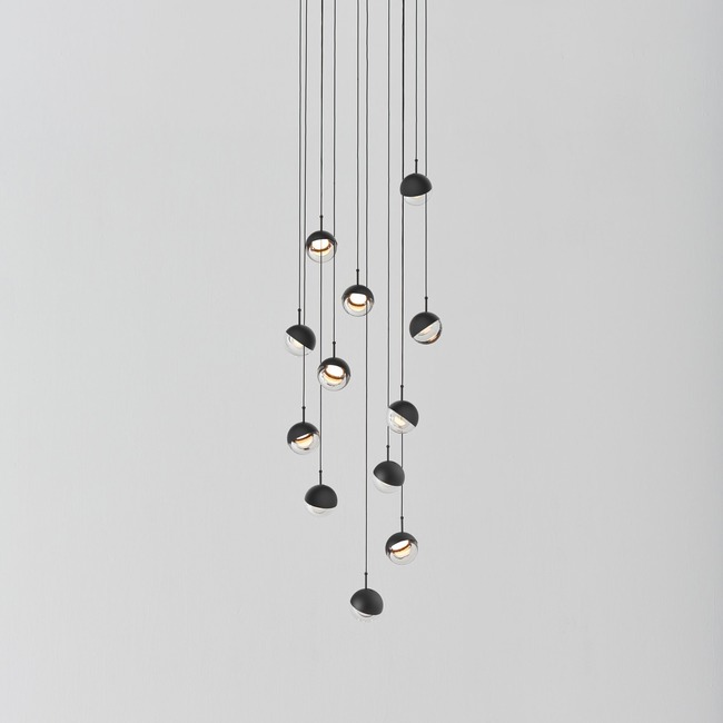 Dora Round Multi Light Pendant by Seed Design