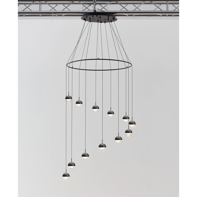 Dora Multi Light Pendant With Ring by Seed Design