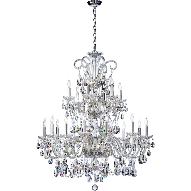Bohemian Katrina and Katerina Swirl Chandelier by Quorum